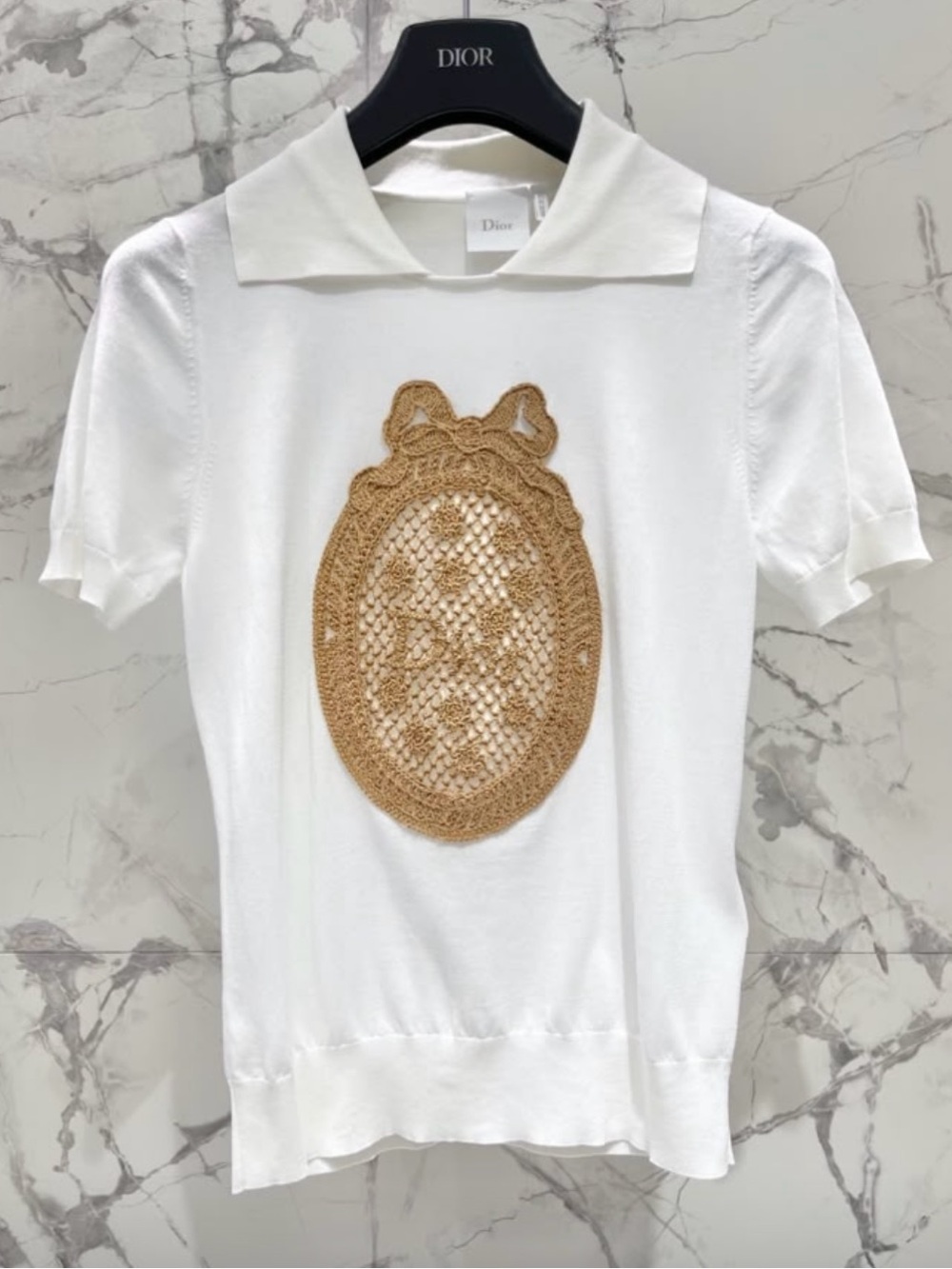 Dior Medaillon Short-Sleeved Sweater